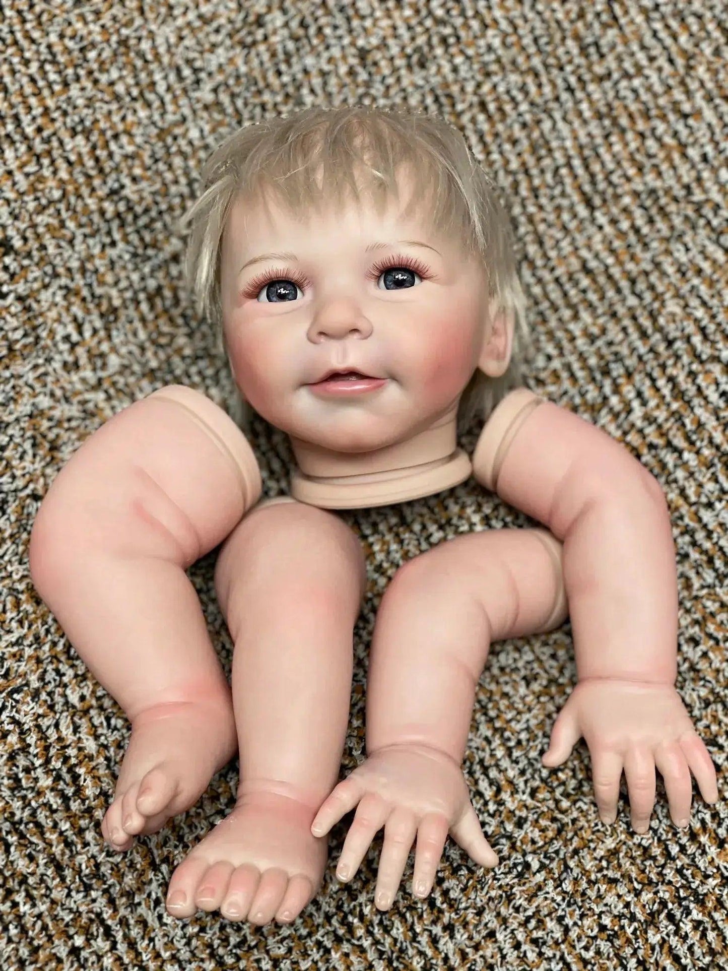  Reborn Doll Kit Unassembled 55cm Rooted Hair Lifelike -  ToylandEU™