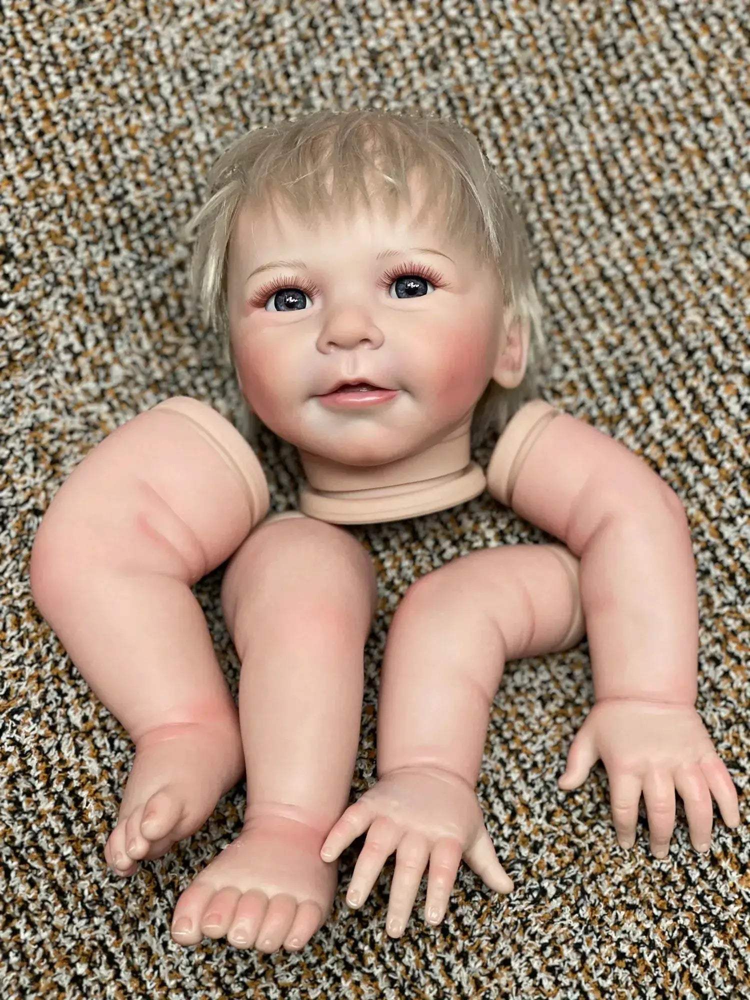  Reborn Doll Kit Unassembled 55cm Rooted Hair Lifelike -  ToylandEU™