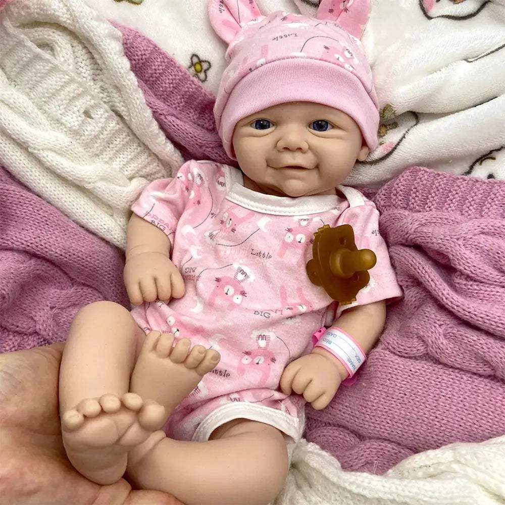 Reborn Doll Silicone 17 Inch Weighted For Anxiety Relief - ToylandEU