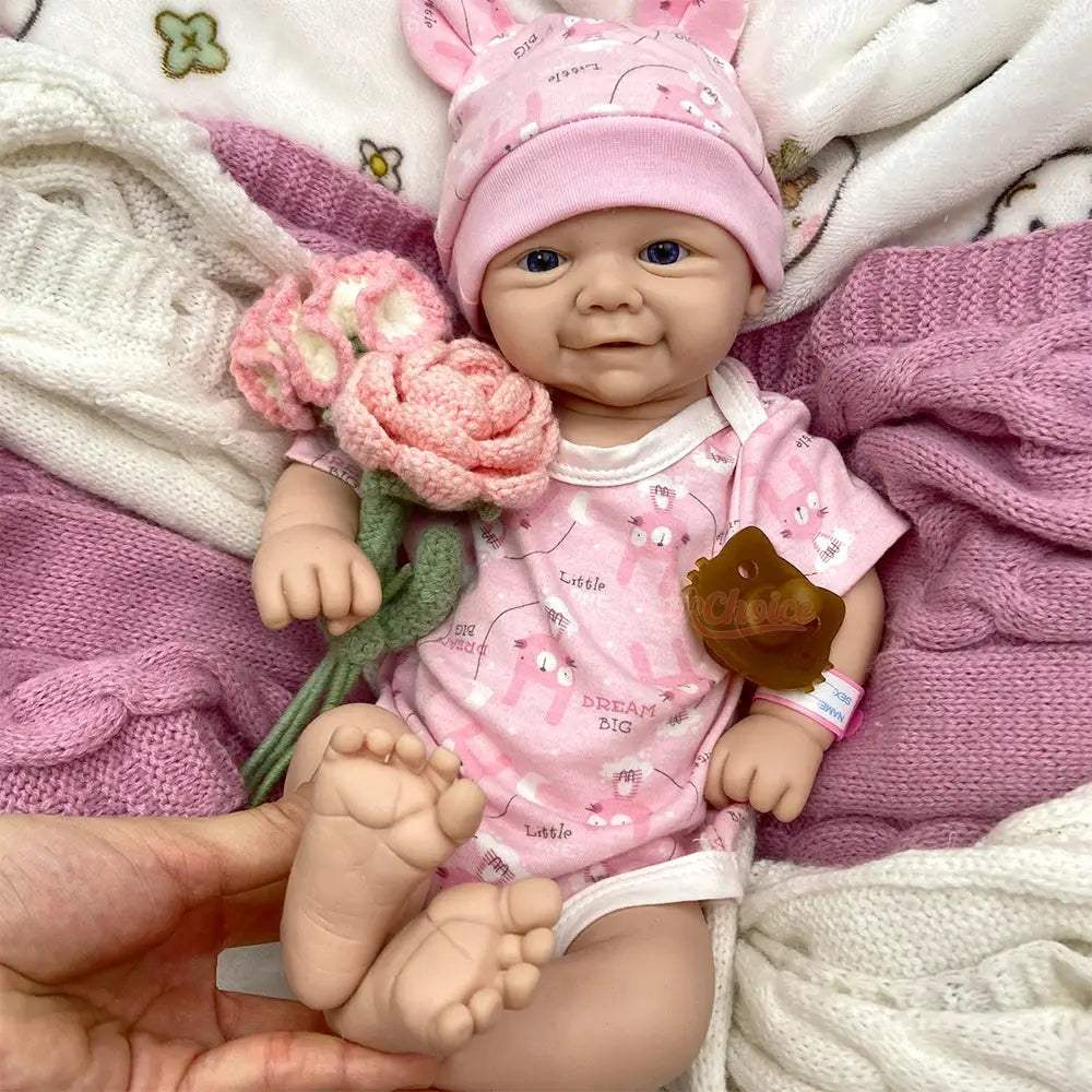 Reborn Doll Silicone 17 Inch Weighted For Anxiety Relief - ToylandEU