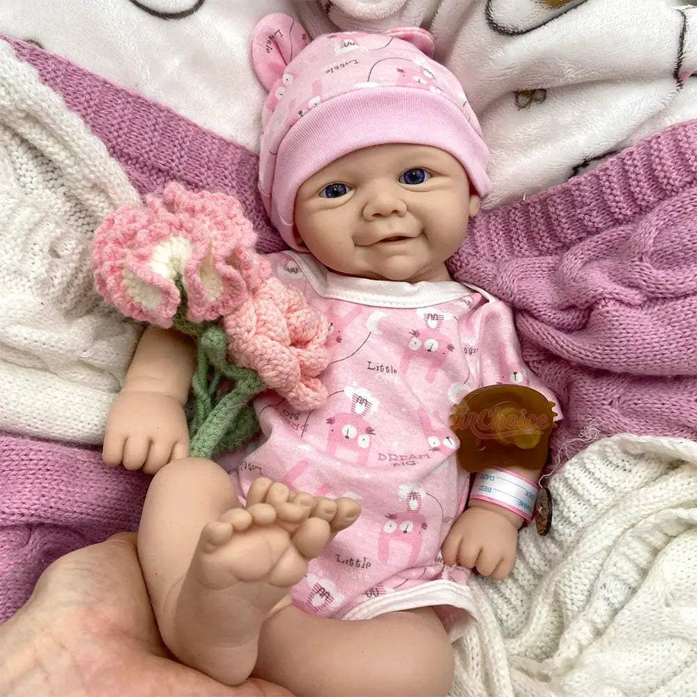 Reborn Doll Silicone 17 Inch Weighted For Anxiety Relief - ToylandEU