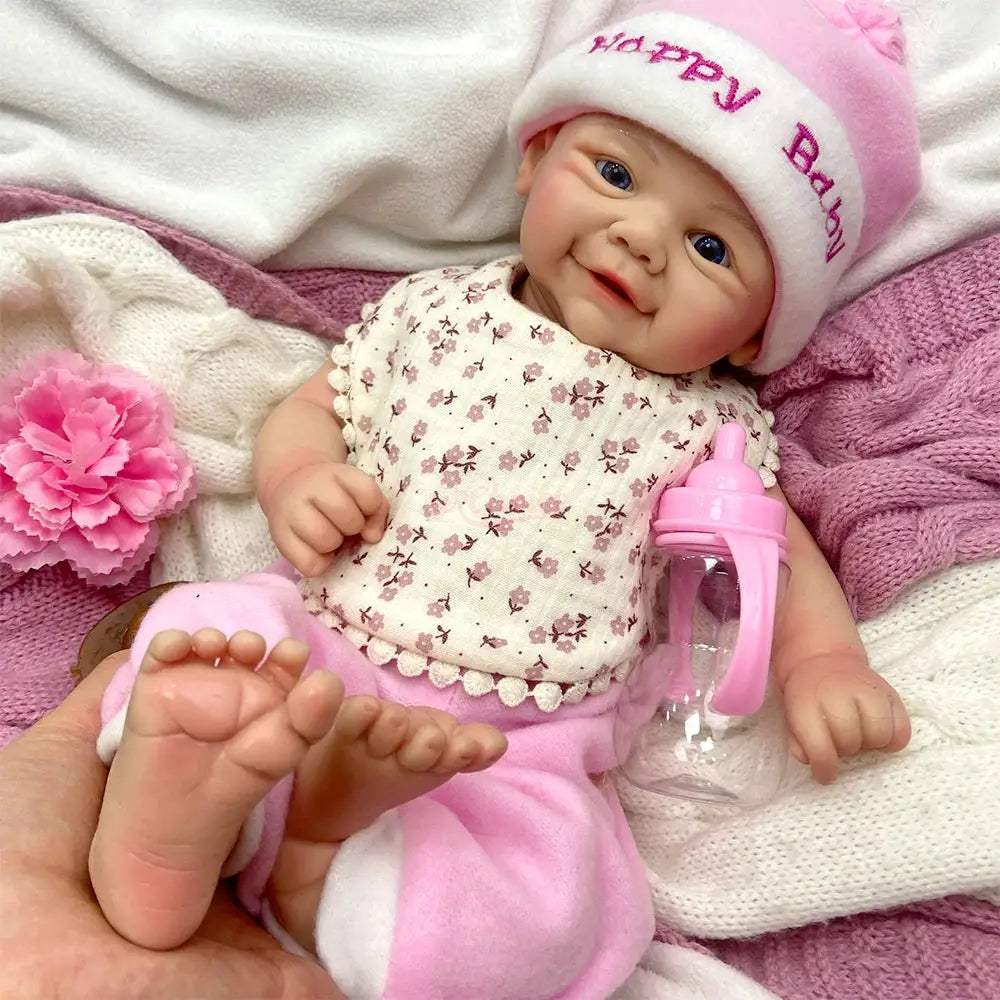 Reborn Doll Silicone 17 Inch Weighted For Anxiety Relief - ToylandEU