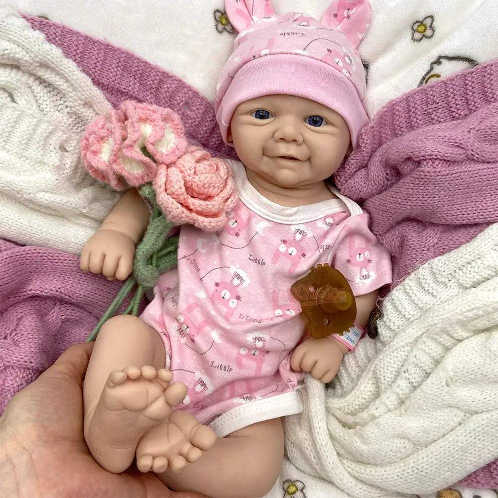 Reborn Doll Silicone 17 Inch Weighted For Anxiety Relief - ToylandEU