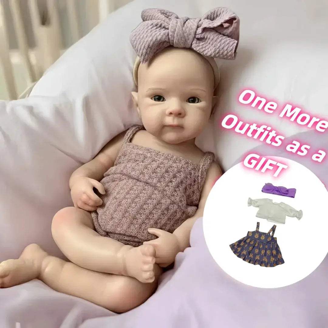  Reborn Silicone Doll Waterproof 13 Inch Two Outfits -  ToylandEU™