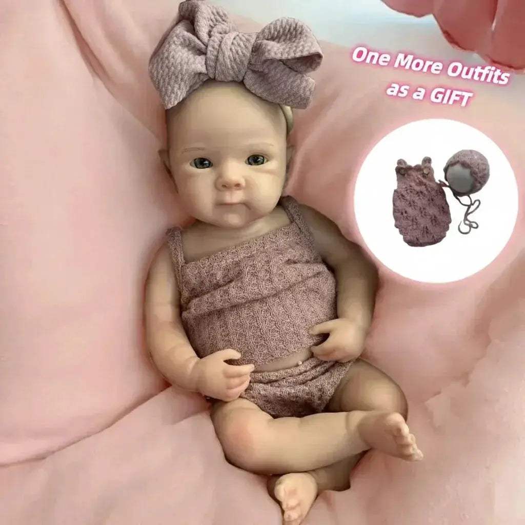  Reborn Silicone Doll Waterproof 13 Inch Two Outfits -  ToylandEU™