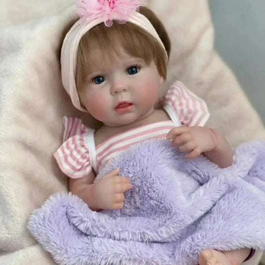  Reborn Vinyl Doll 18 to 20 Inch Open Eyes With Rooted Hair -  ToylandEU™