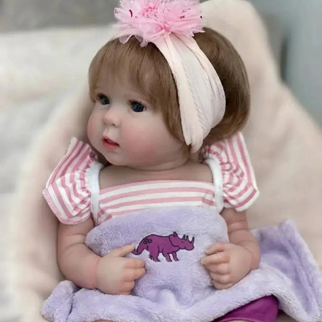  Reborn Vinyl Doll 18 to 20 Inch Open Eyes With Rooted Hair -  ToylandEU™