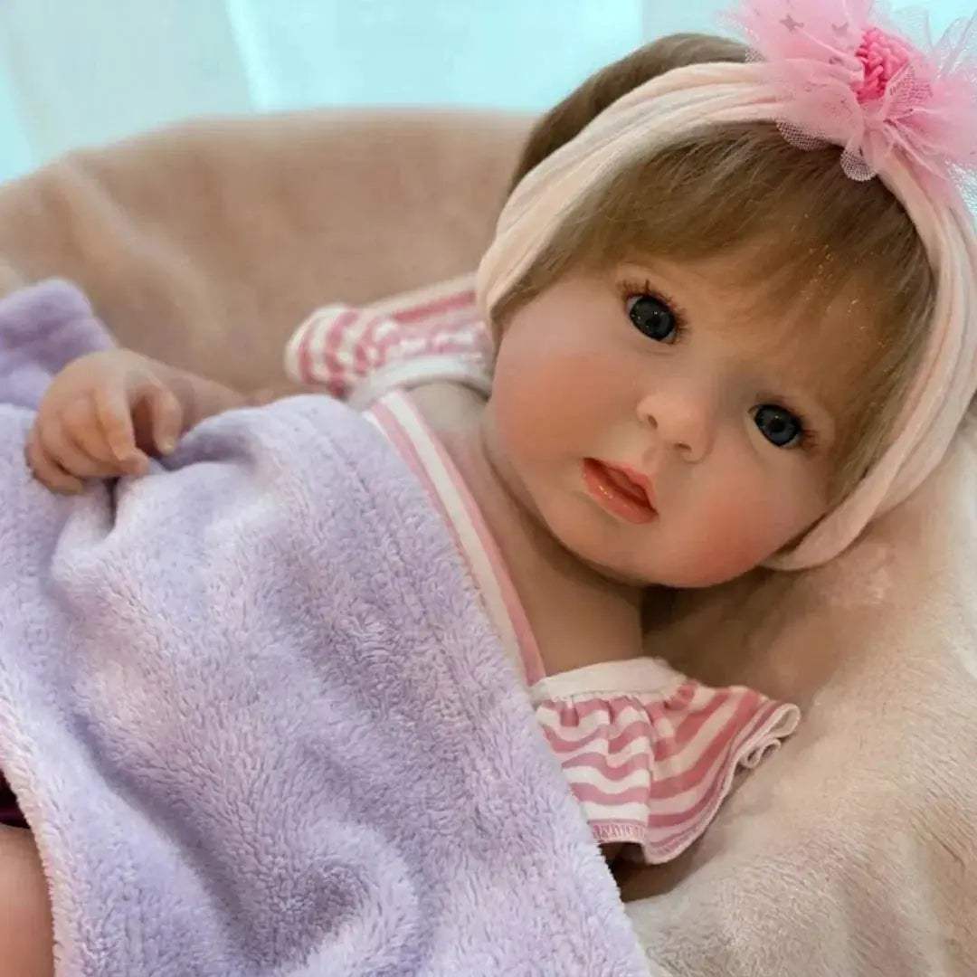  Reborn Vinyl Doll 18 to 20 Inch Open Eyes With Rooted Hair -  ToylandEU™