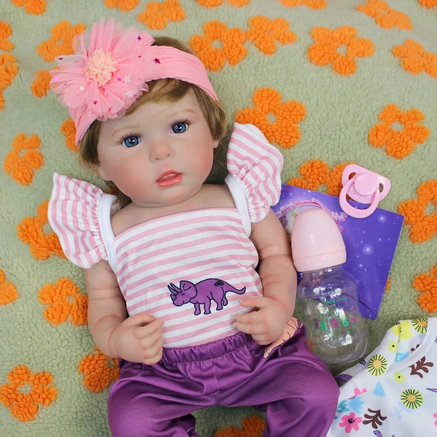  Reborn Vinyl Doll 18 to 20 Inch Open Eyes With Rooted Hair -  ToylandEU™