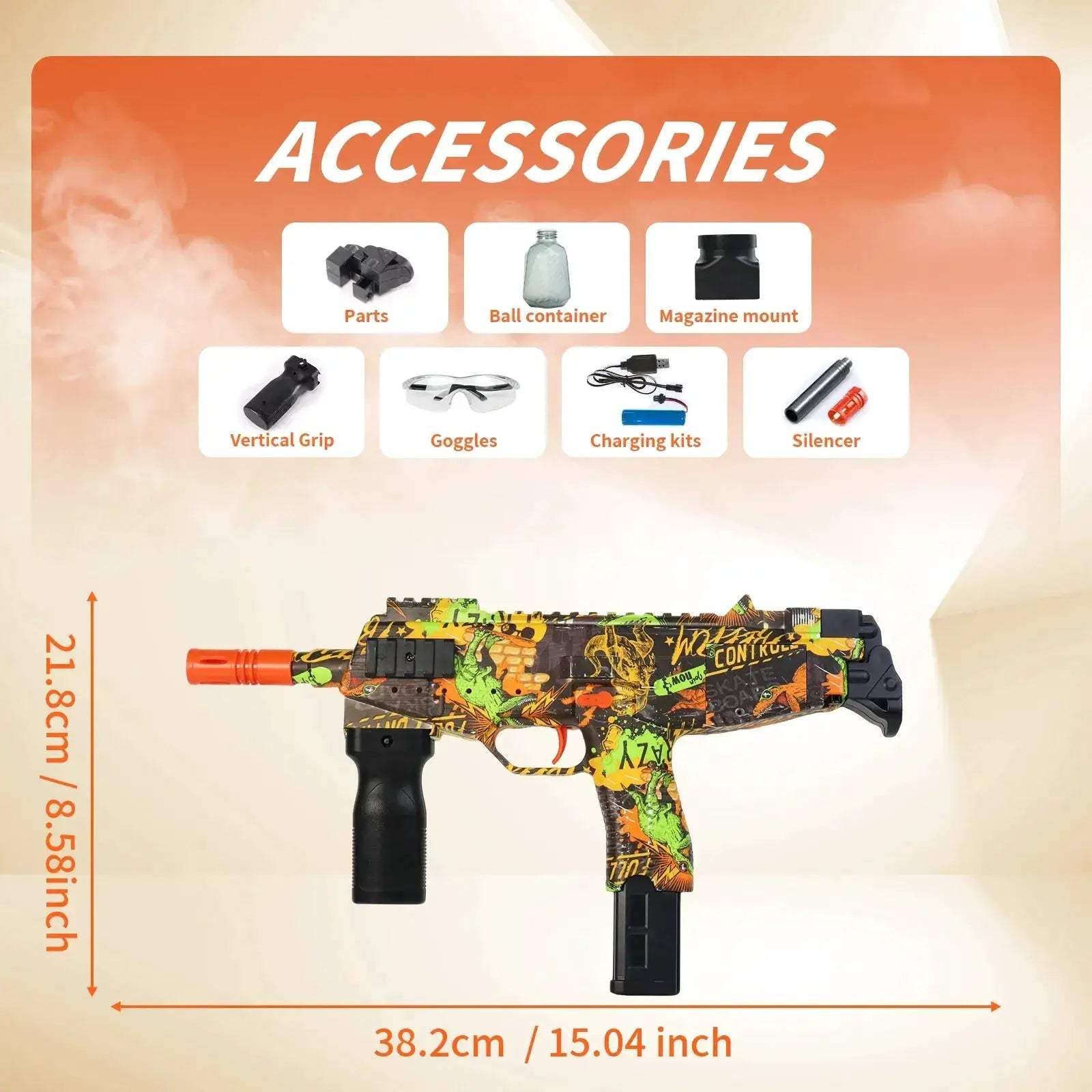 Rechargeable Electric Blaster Toy Gun For Outdoor Team Battles - ToylandEU