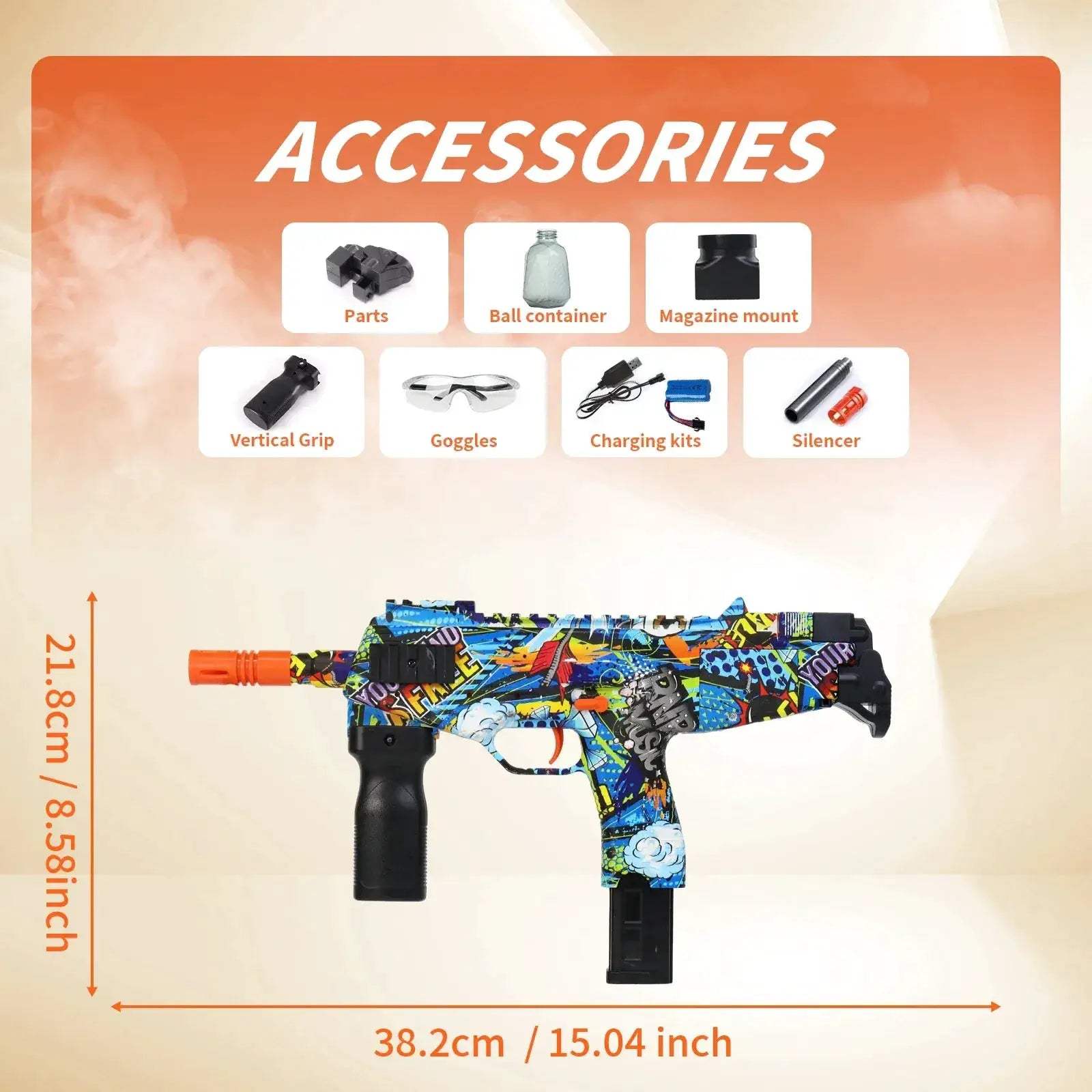 Rechargeable Electric Blaster Toy Gun For Outdoor Team Battles - ToylandEU