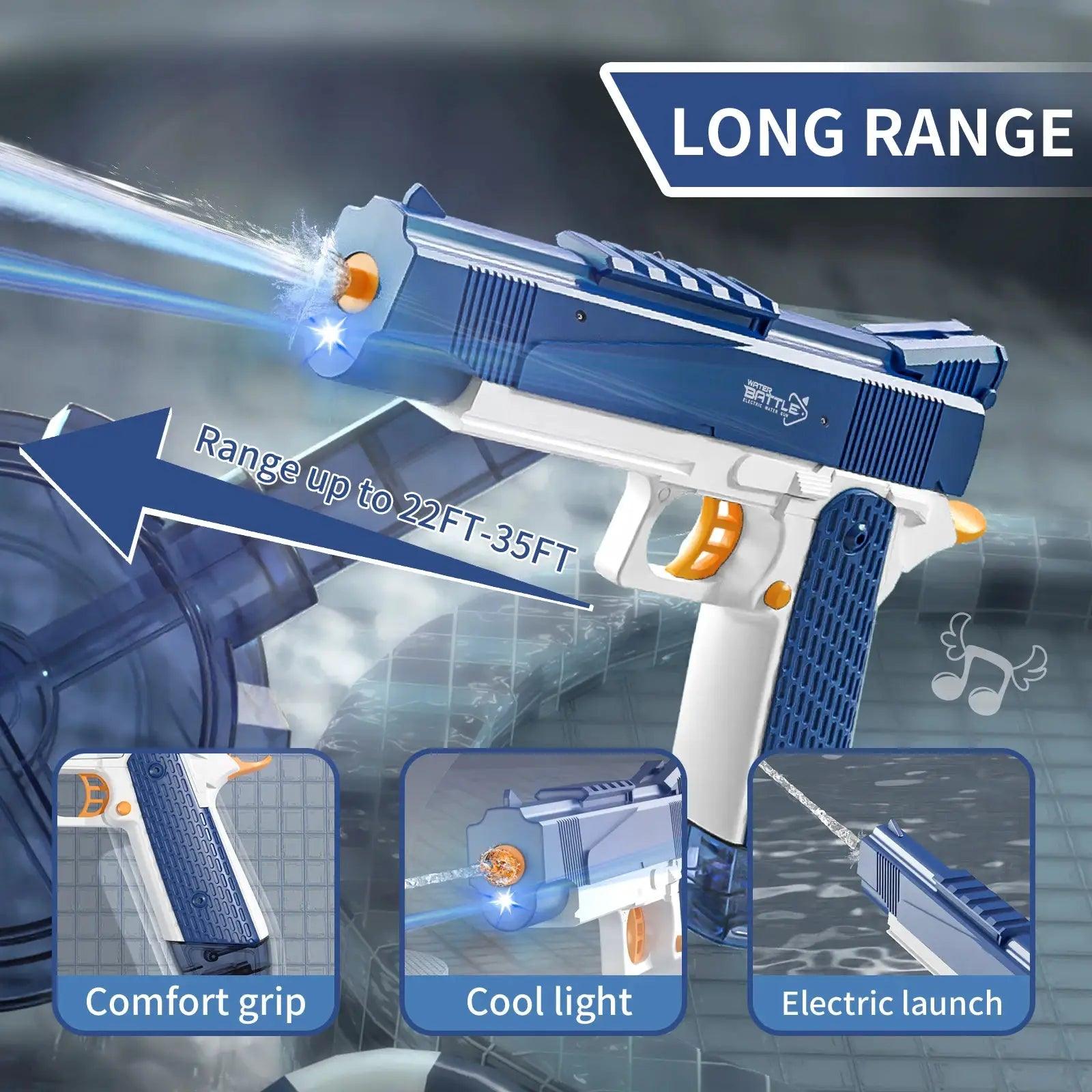  Rechargeable Electric Water Gun Automatic Manual Spray 32ft -  ToylandEU™