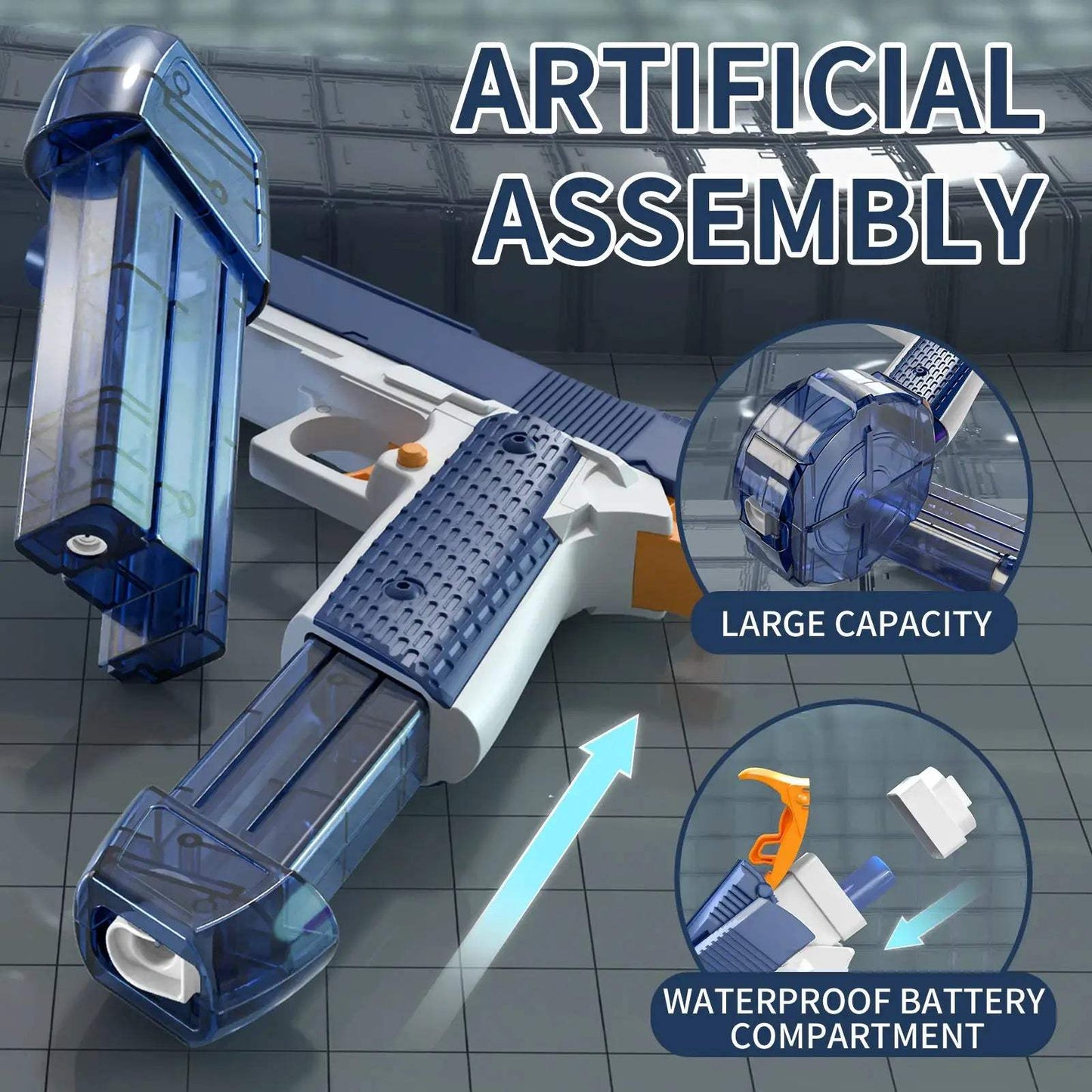 Rechargeable Electric Water Gun With Automatic And Manual Spray 32ft - ToylandEU