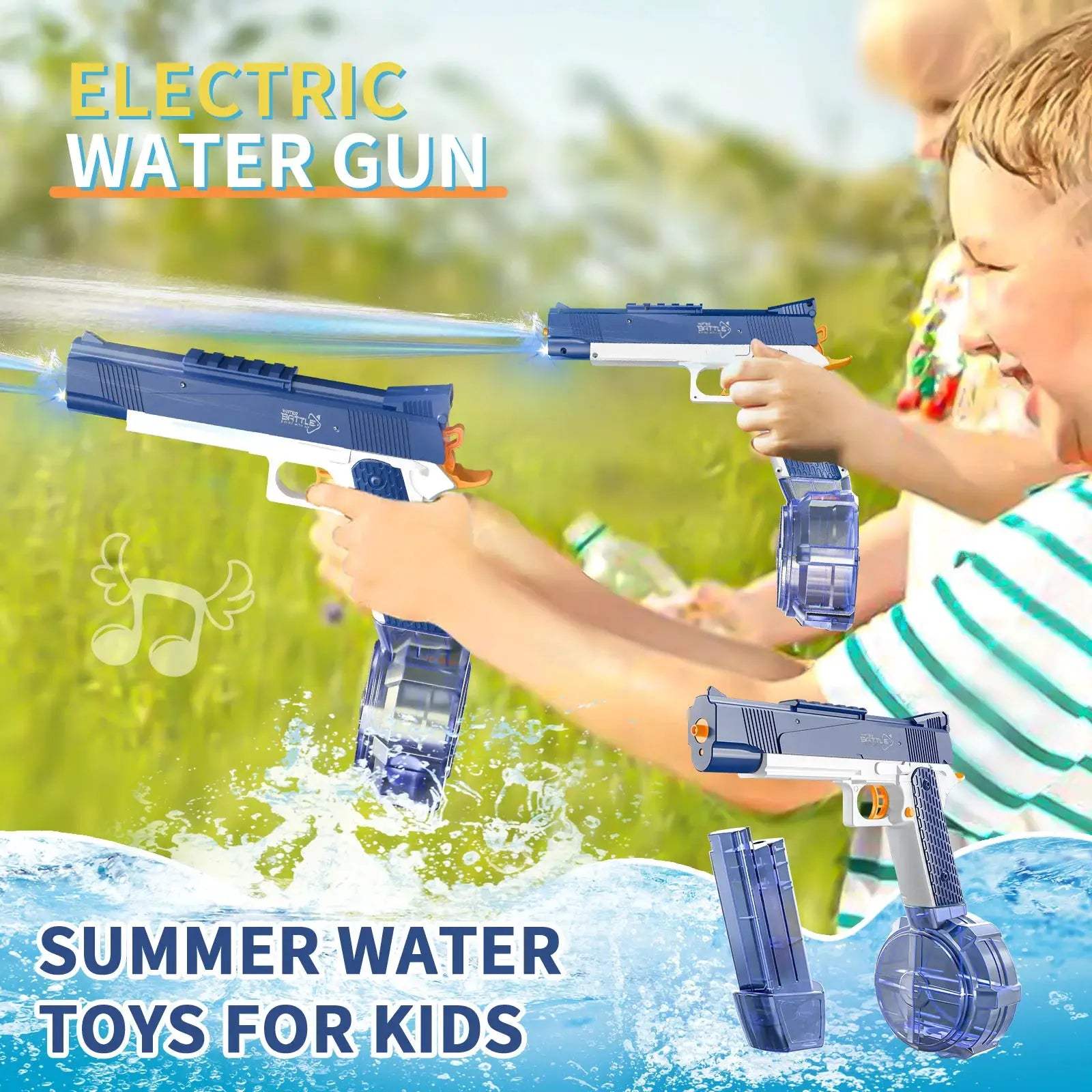 Rechargeable Electric Water Gun With Automatic And Manual Spray 32ft - ToylandEU