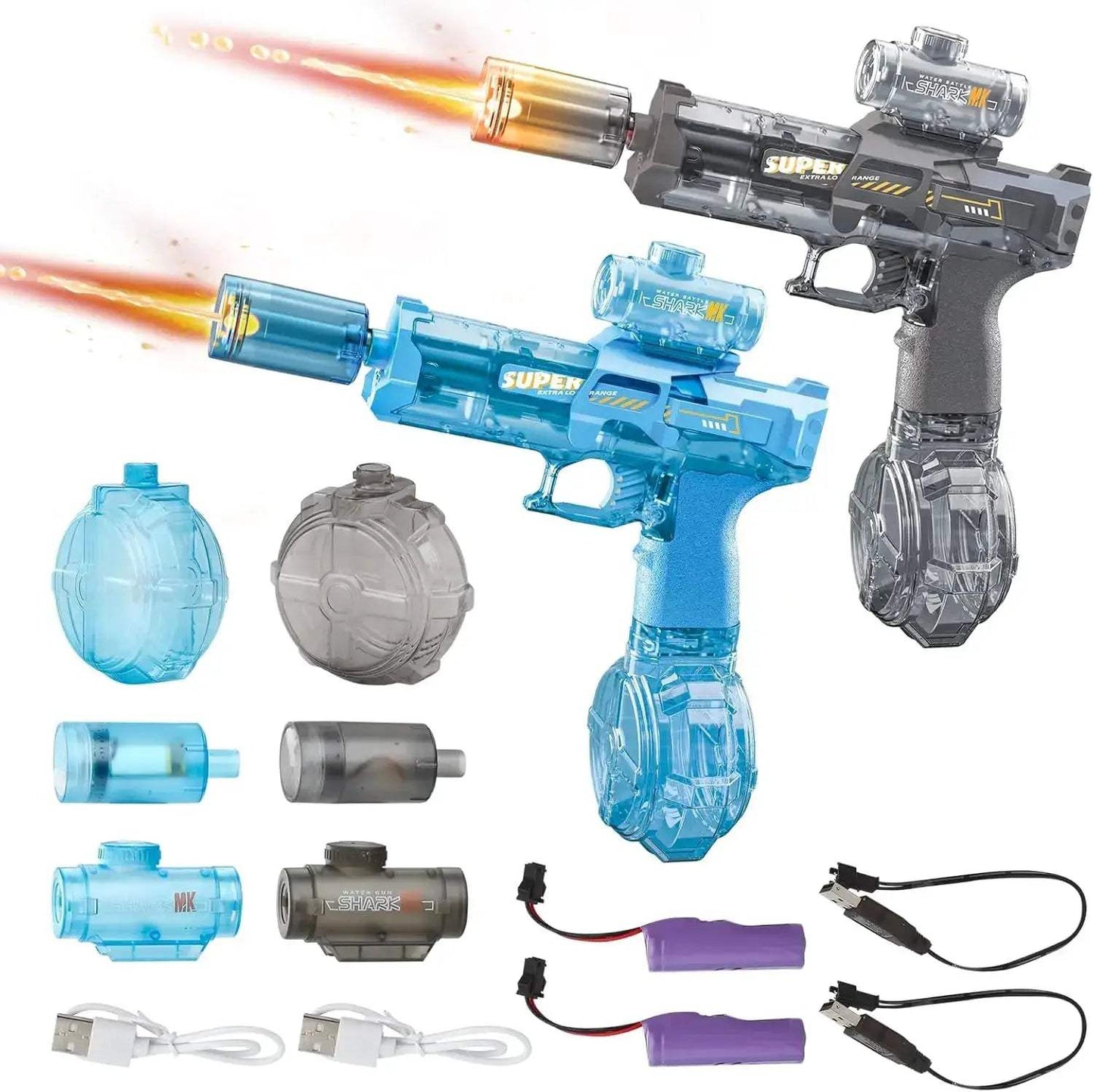  Rechargeable Electric Water Gun With LED Lights 26ft Range -  ToylandEU™