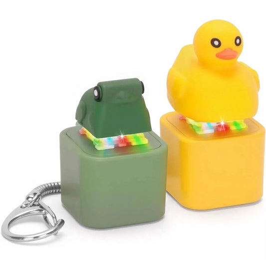  Rechargeable Fidget Keychain Duck Frog LED Light -  ToylandEU™