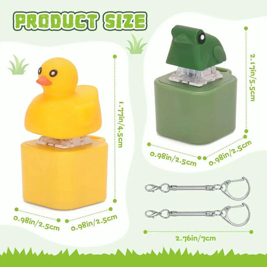  Rechargeable Fidget Keychain Duck Frog LED Light -  ToylandEU™