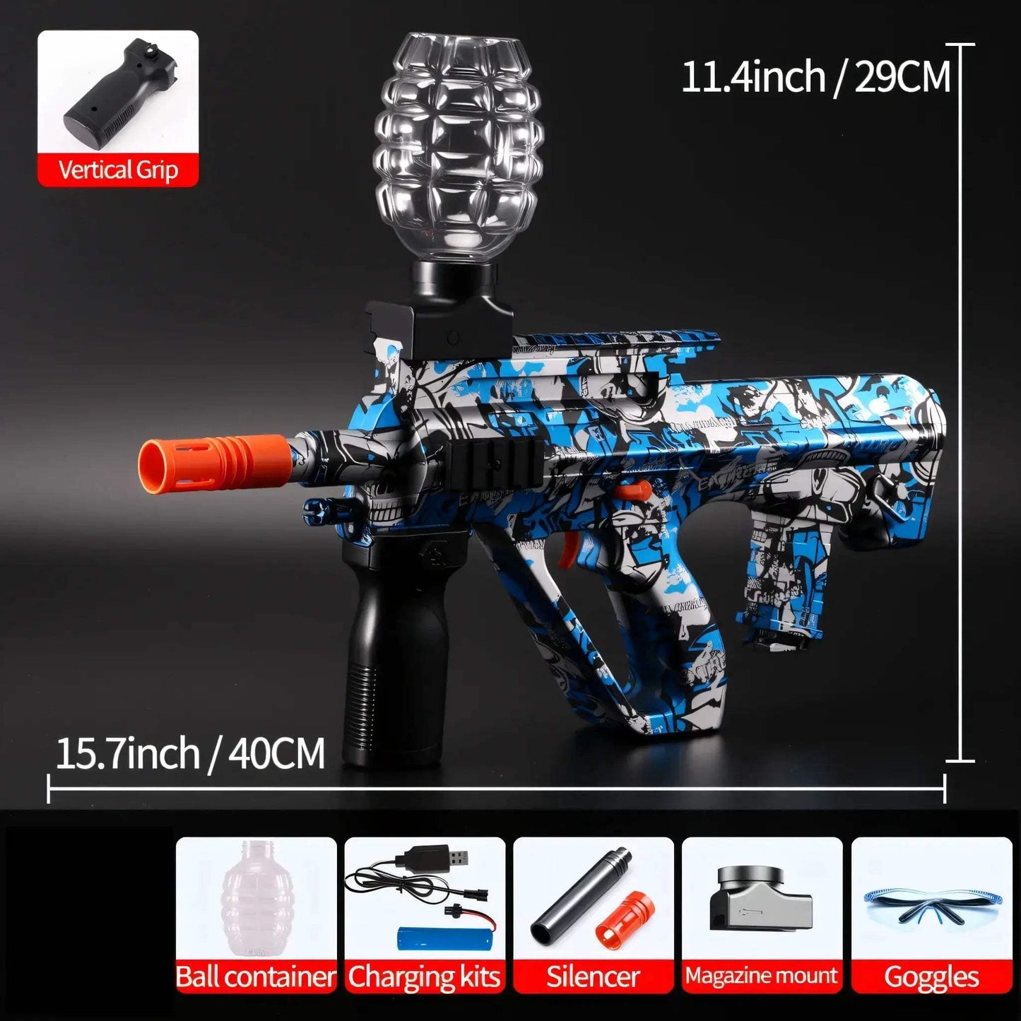 Rechargeable Gel Ball Blaster For Teens Outdoor Fun Gift - ToylandEU