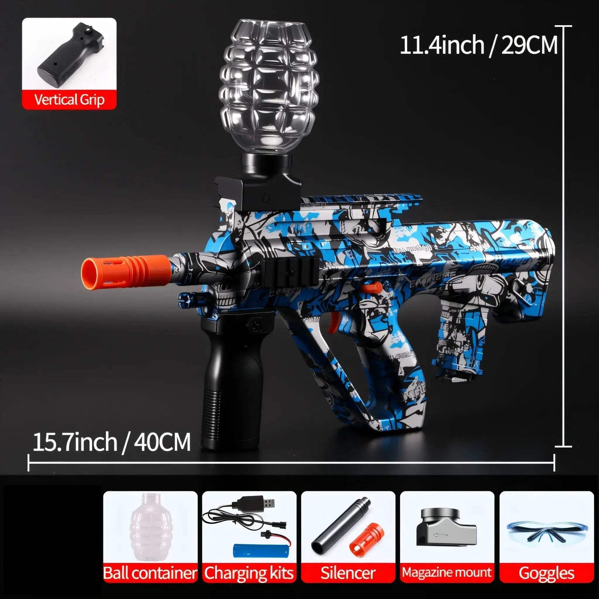 Rechargeable Gel Ball Blaster For Teens Outdoor Fun Gift - ToylandEU