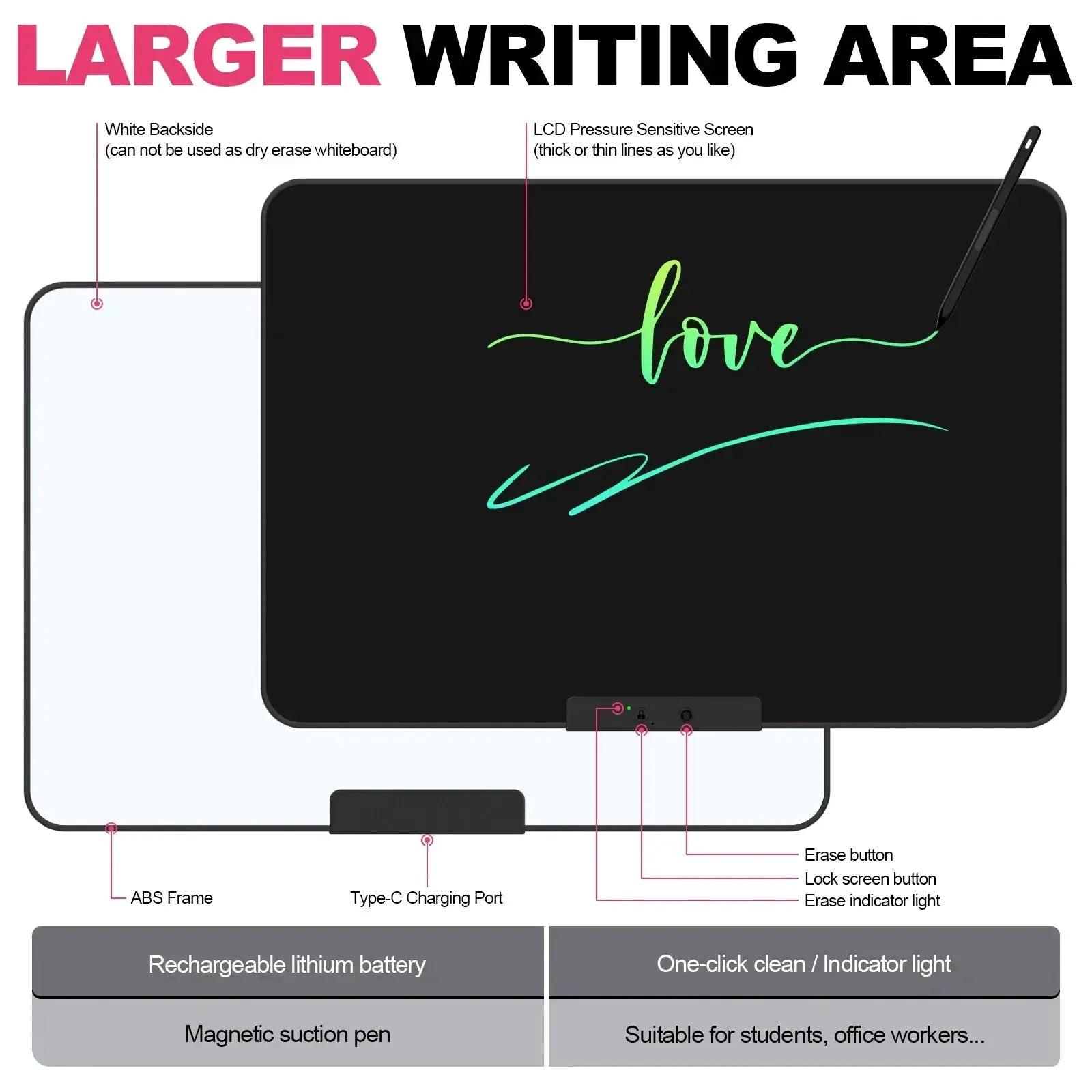  Rechargeable LCD Writing Tablet For Kids And Adults -  ToylandEU™
