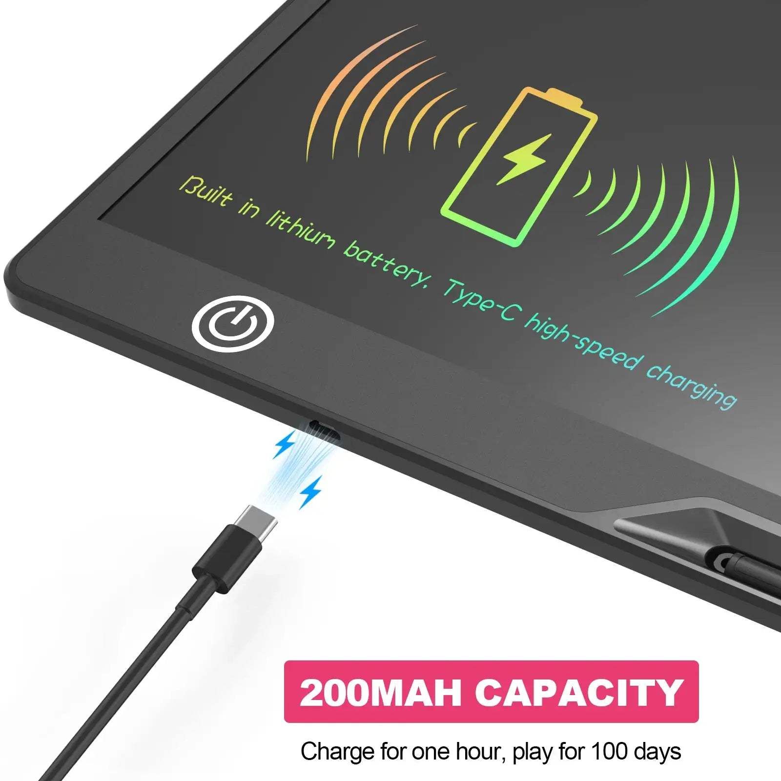 16/20 Inch Rechargeable LCD Writing Tablet Graffiti Board Message Board, Erasable Reusable Electronic Drawing Board for Kids - ToylandEU
