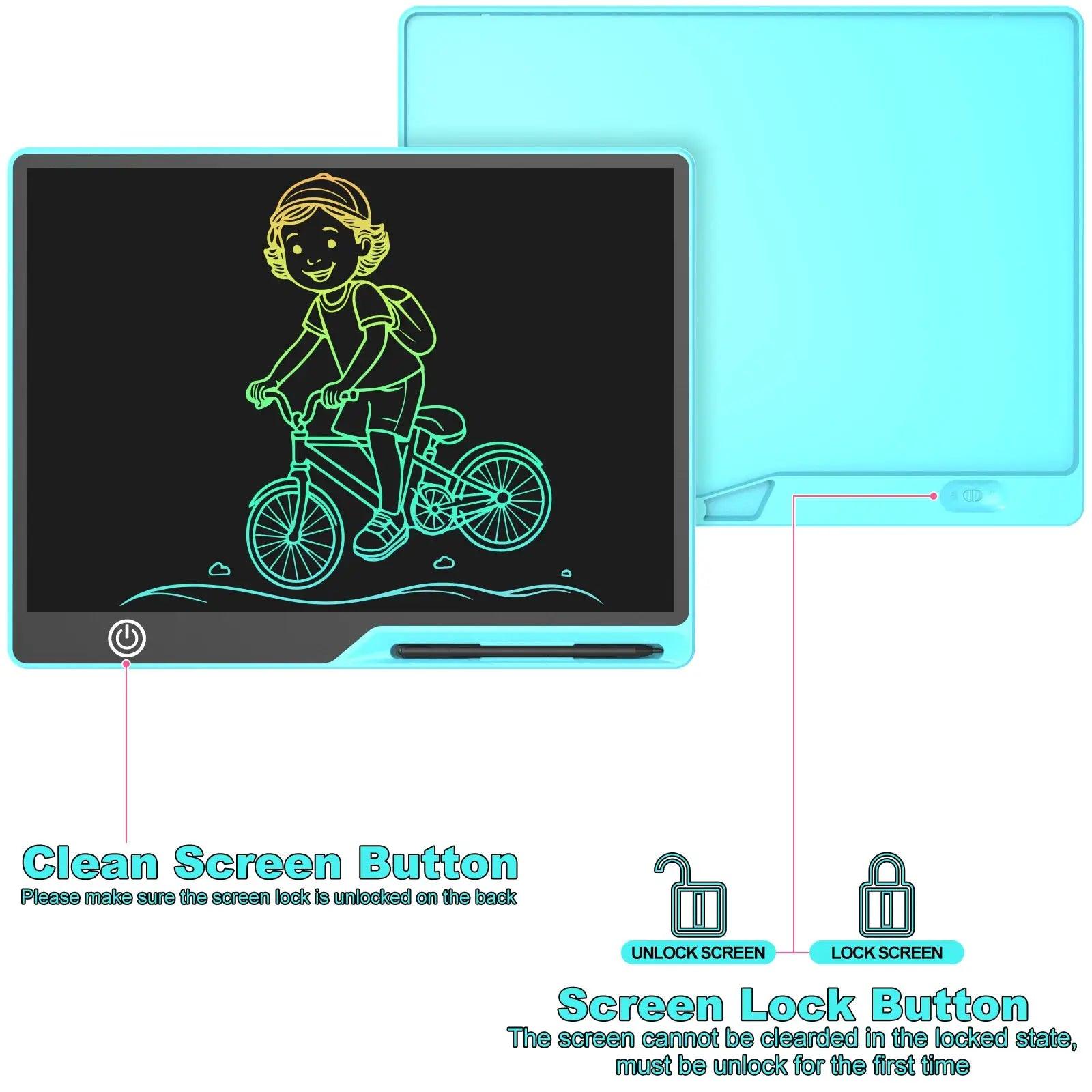 Rechargeable LCD Writing Tablet For Kids Erasable Pad -  ToylandEU™
