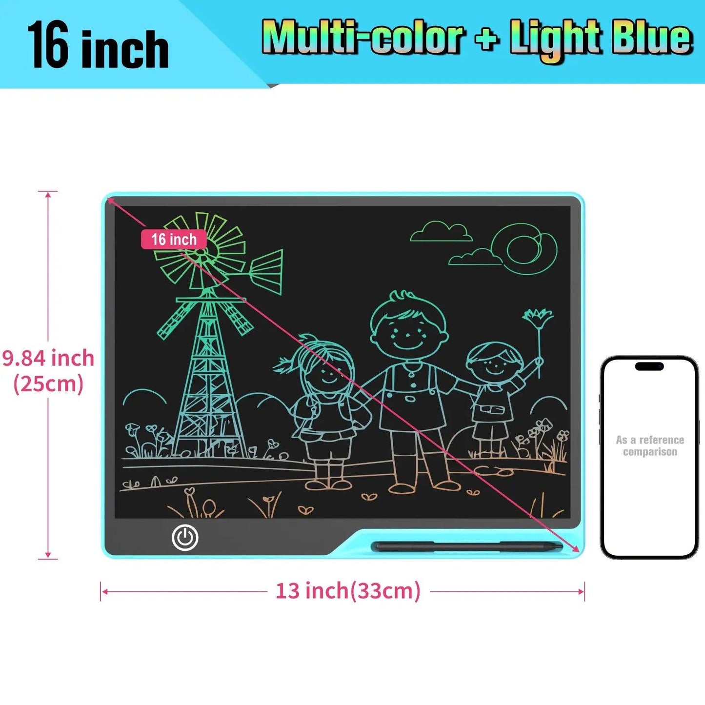  Rechargeable LCD Writing Tablet For Kids Erasable Pad -  ToylandEU™
