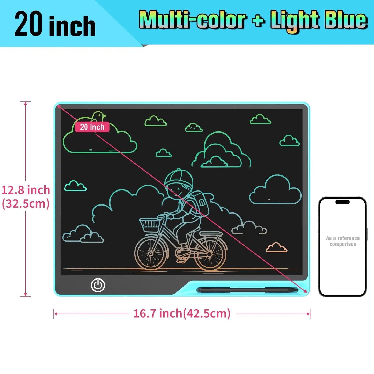  Rechargeable LCD Writing Tablet For Kids Erasable Pad -  ToylandEU™