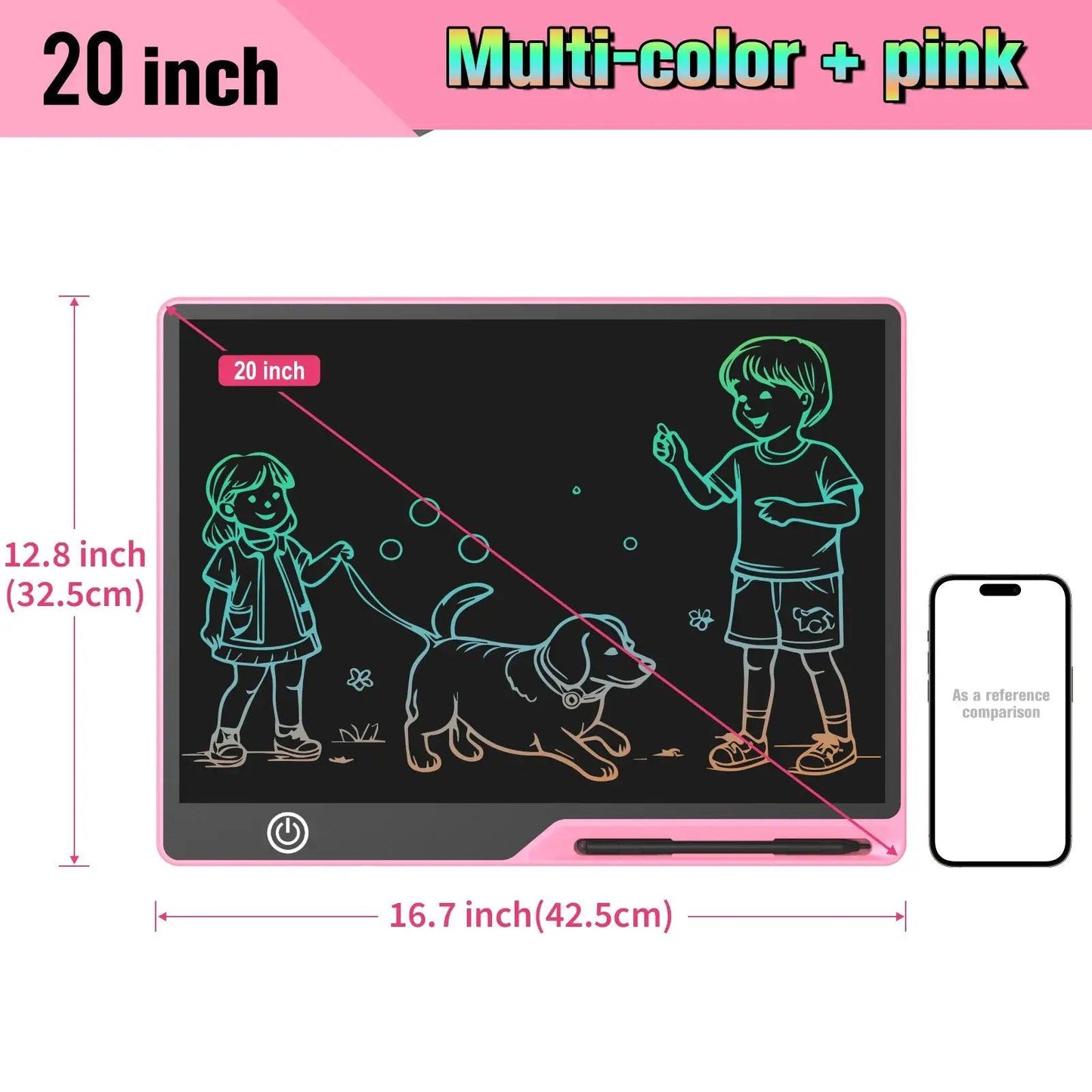  Rechargeable LCD Writing Tablet For Kids Erasable Pad -  ToylandEU™