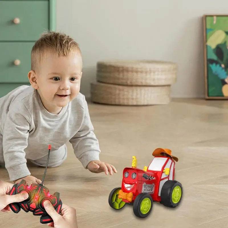 Rechargeable RC Jumping Dancing Car Toy with Lights and Music - Stunt Car for Kids Ages 3 and Up - ToylandEU