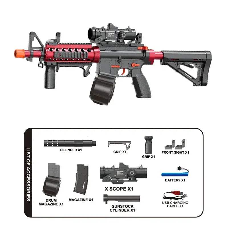 Rechargeable Toy Gun Electric Blaster For Outdoor Play - ToylandEU