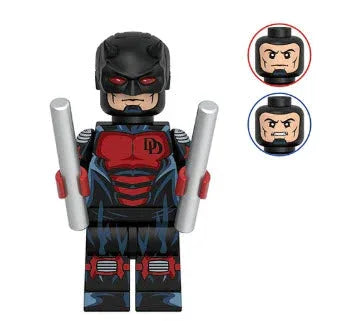 Red/Black-Suited Vigilante Minifig - ToylandEU