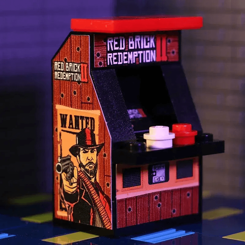 Red Brick Redemption II Minifig Arcade Game - ToylandEU