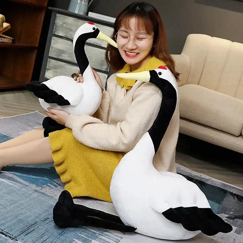  Red-Crowned Crane Plush Toy Lifelike 50 And 80 Cm Gift -  ToylandEU™