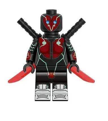 Red Mercenary Custom Minifig 2099 - ToylandEU
