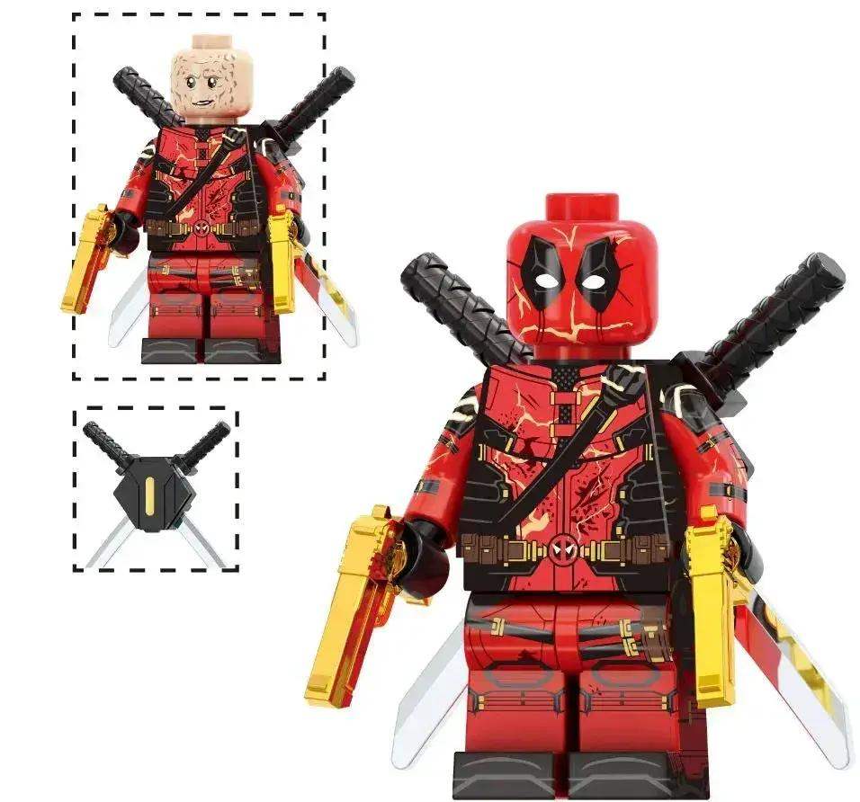 Red Mercenary Custom Figure LEGO Compatible Durable ABS Plastic - ToylandEU