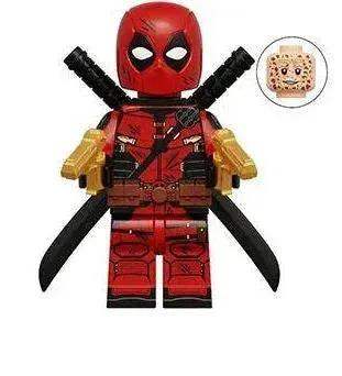 Red Mercenary Custom Figure 100 Percent Compatible With LEGO Bricks Durable Plastic Construction - ToylandEU