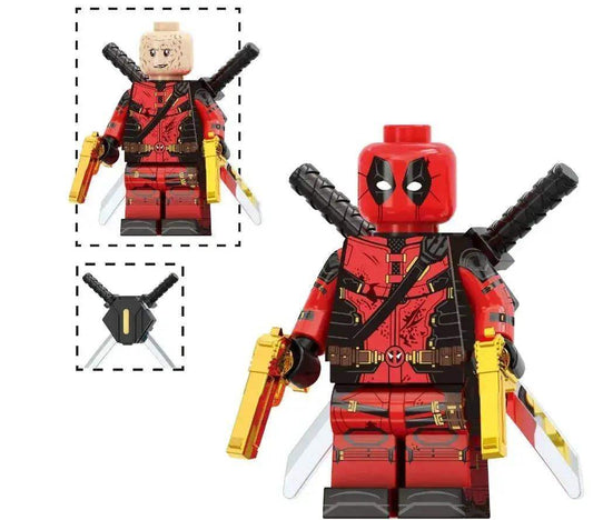  Red Mercenary Custom Minifigure Battle Ready -  ToylandEU™