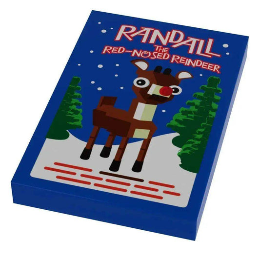  LEGO Tile Red Nosed Reindeer Custom Minifig 2x3 -  ToylandEU™