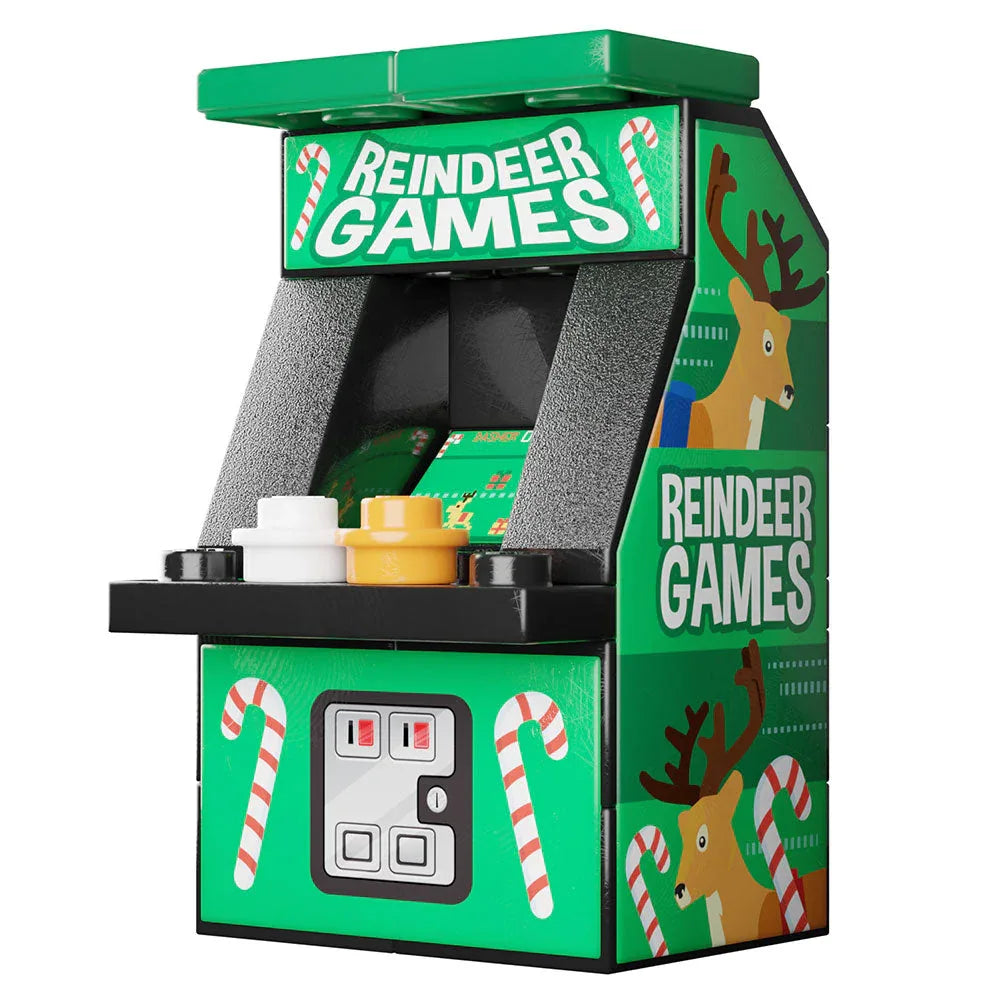 Reindeer Games Arcade Machine Toy Building Kit made using LEGO parts - B3 Customs - ToylandEU