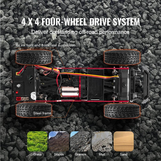 Reliable RC Car All Terrain 4WD With Lights For All Ages - ToylandEU