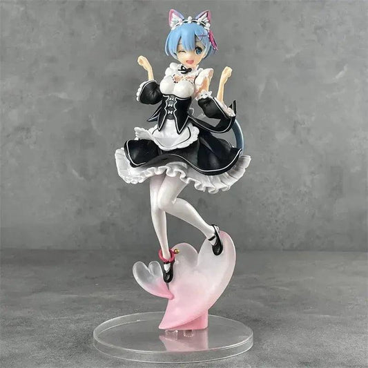  Rem Nekomimi Anime Figurine, Re:ZERO Starting Life In Another World Action Figures 22 CM -  ToylandEU™