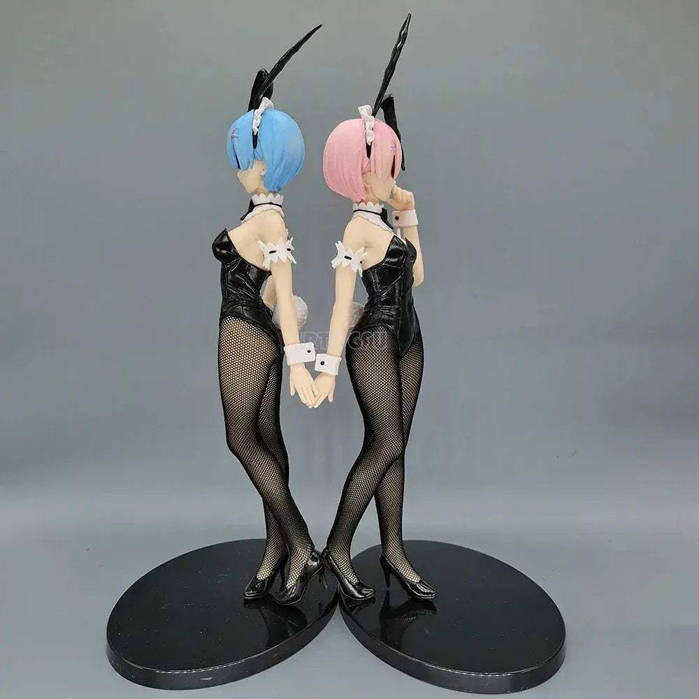 Rem and Ram Twins Bunny Outfit Anime Figurines, Re:ZERO Starting Life in Another World Action Figures - ToylandEU