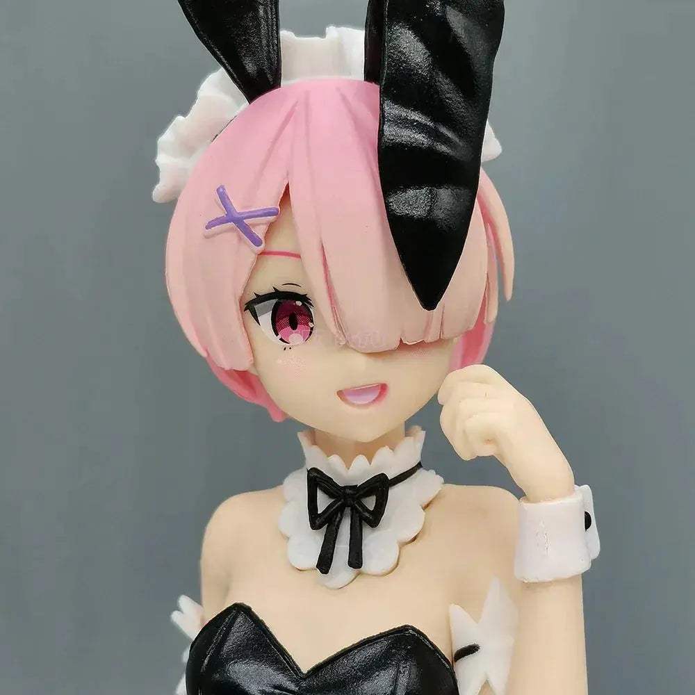 Rem and Ram Twins Bunny Outfit Anime Figurines, Re:ZERO Starting Life in Another World Action Figures - ToylandEU