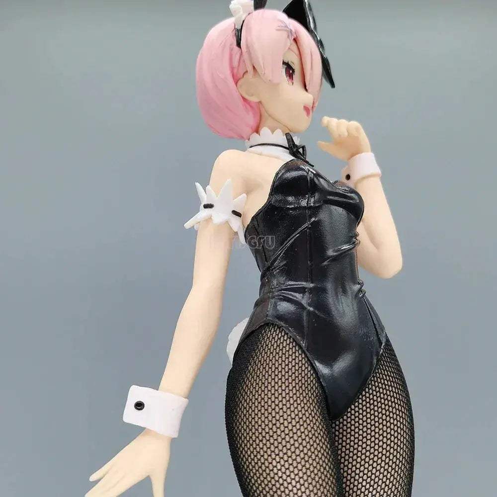Rem and Ram Twins Bunny Outfit Anime Figurines, Re:ZERO Starting Life in Another World Action Figures - ToylandEU