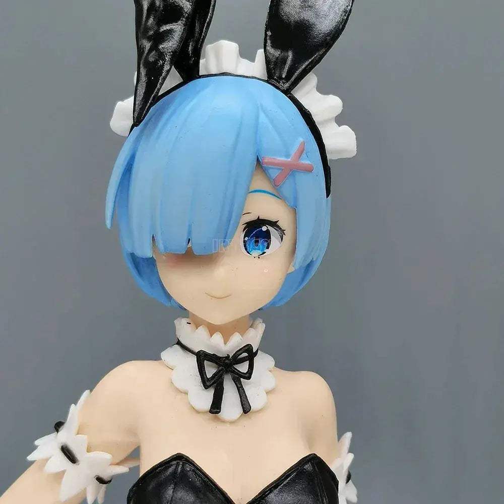 Rem and Ram Twins Bunny Outfit Anime Figurines, Re:ZERO Starting Life in Another World Action Figures - ToylandEU