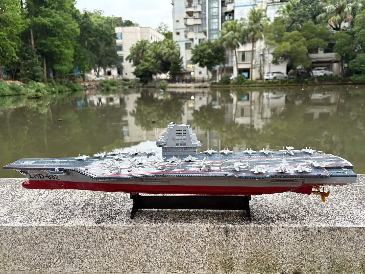  Remote Control Aircraft Carrier Ship 70CM Dual RC Boat -  ToylandEU™
