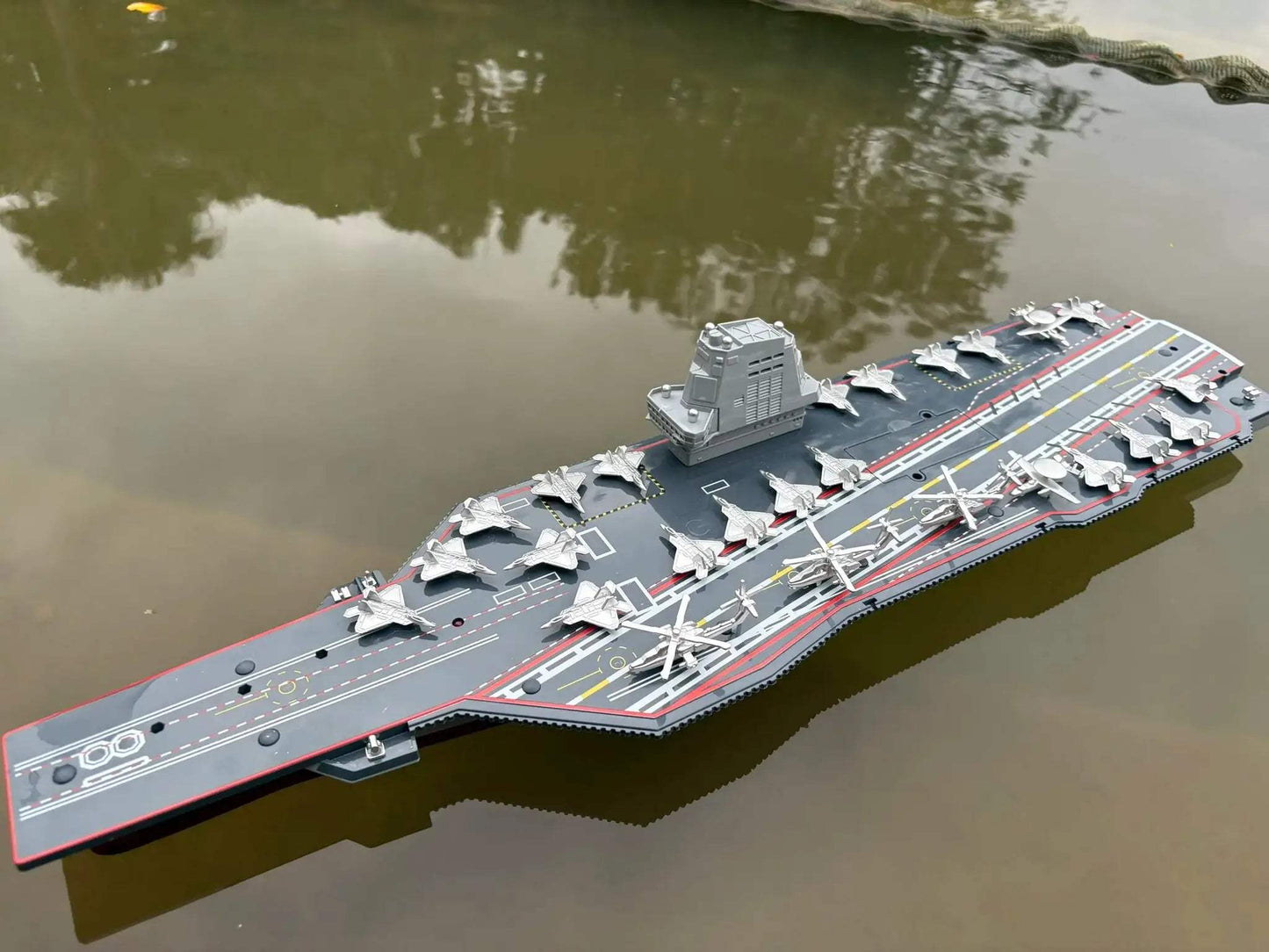  Remote Control Aircraft Carrier Ship 70CM Dual RC Boat -  ToylandEU™