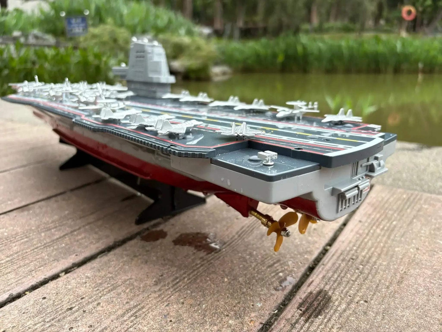  Remote Control Aircraft Carrier Ship 70CM Dual RC Boat -  ToylandEU™