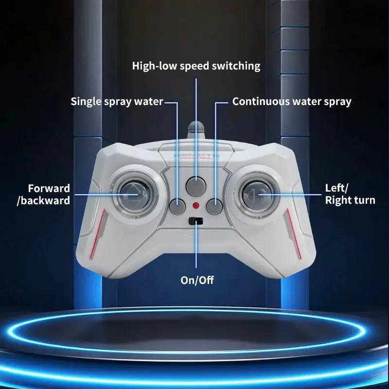  Remote Control Boat 2 4G Water Sprayer Battleship Pro -  ToylandEU™